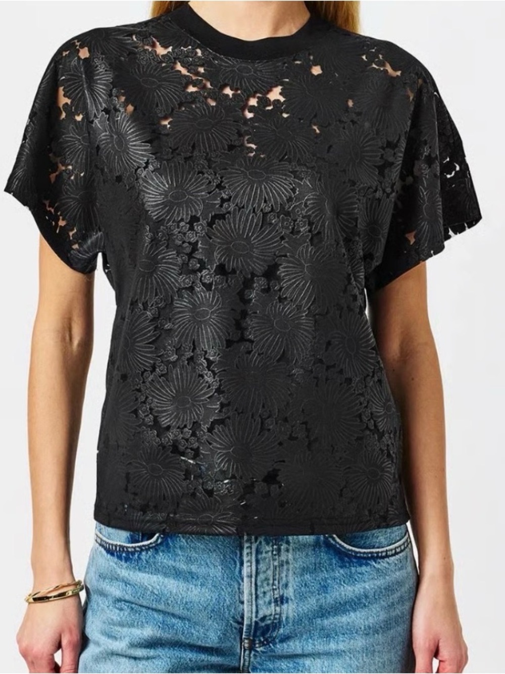 Ted Baker Maralo Floral Lace Relaxed T-Shirt